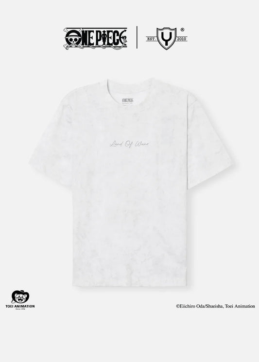 Áo Thun Tay Ngắn Cotton ONE PIECE-WANO 01 Xám Nhạt - YaMe.vn