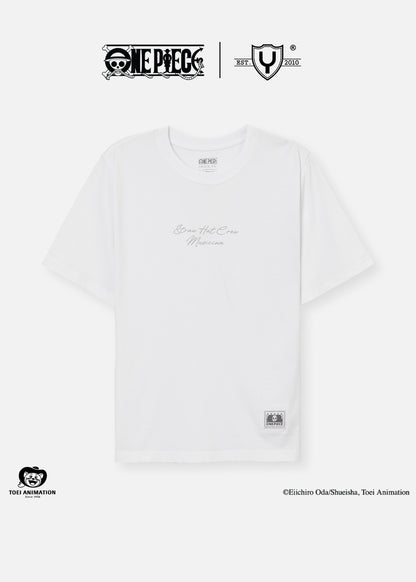 Áo Thun Tay Ngắn Cotton ONE PIECE-WANO 07 Trắng