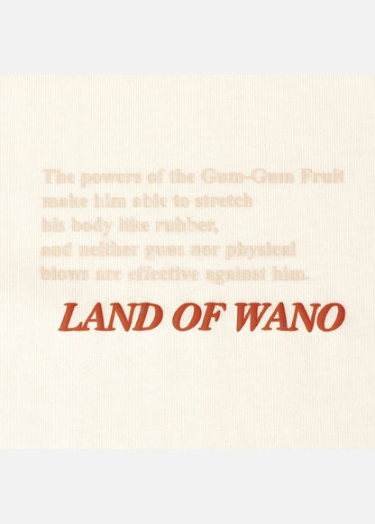 Áo Thun Tay Ngắn Cotton ONE PIECE-WANO 04 Kem