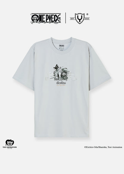 Áo Thun Tay Ngắn Cotton ONE PIECE-WANO 11 Xám