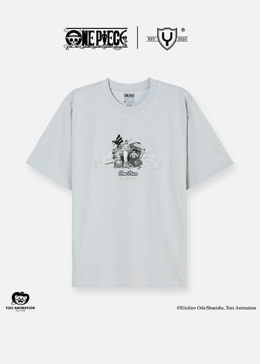 Áo Thun Tay Ngắn Cotton ONE PIECE-WANO 11 Xám