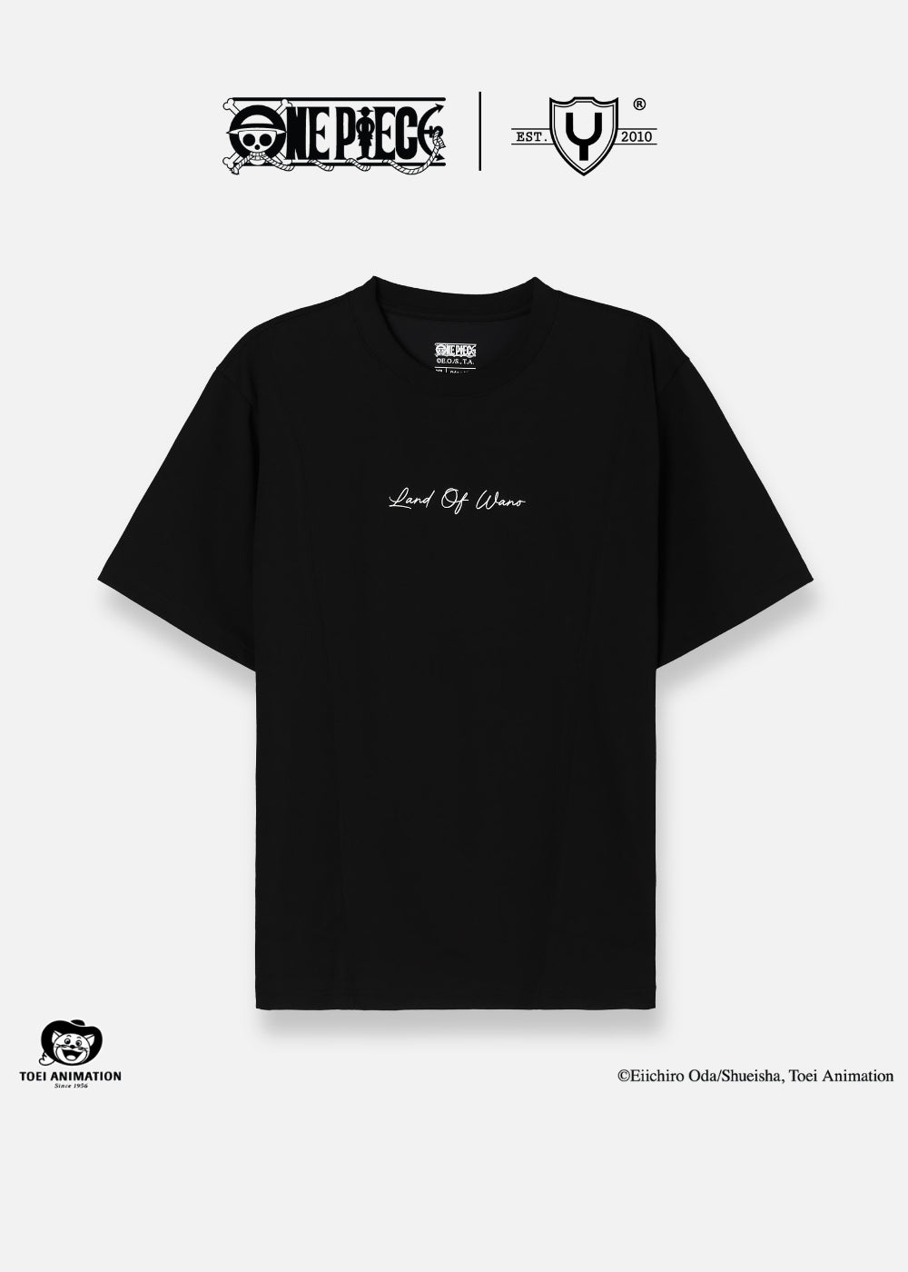 Áo Thun Tay Ngắn Cotton ONE PIECE WANO 014 Đen