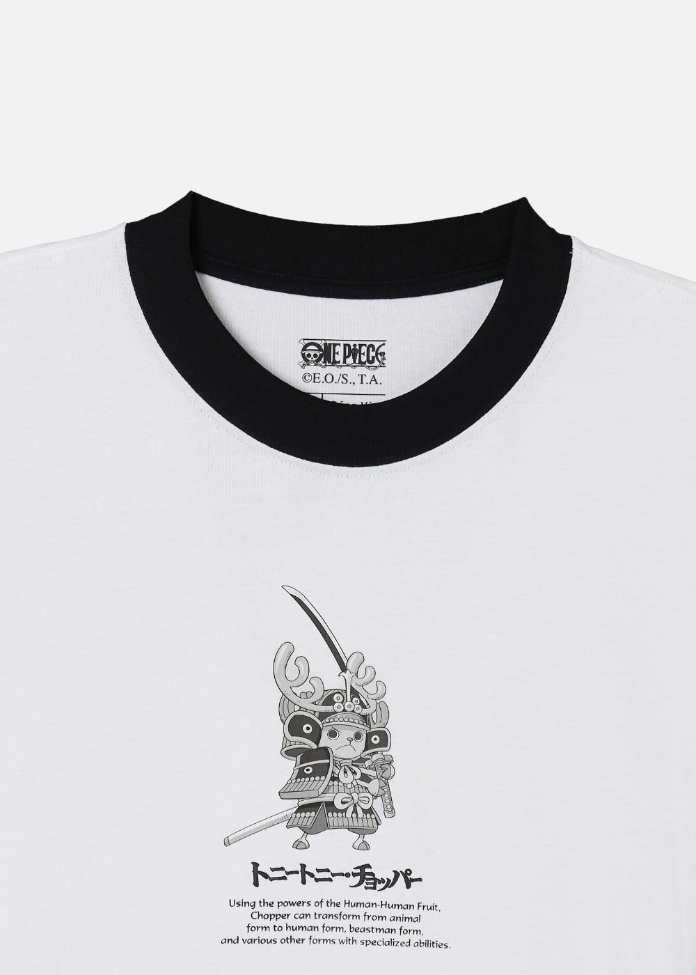Áo Thun Tay Ngắn Cotton ONE PIECE-WANO 23 Trắng