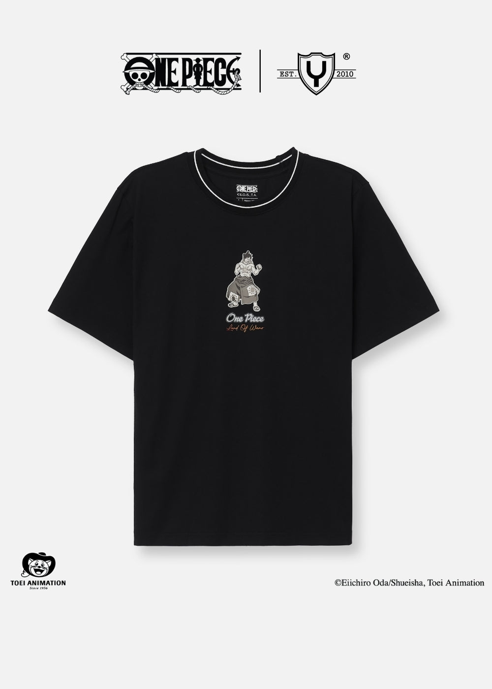 Áo Thun Tay Ngắn Cotton ONE PIECE-WANO 05 Đen