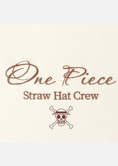 Áo Thun Tay Ngắn Cotton ONE PIECE-WANO 09 Kem