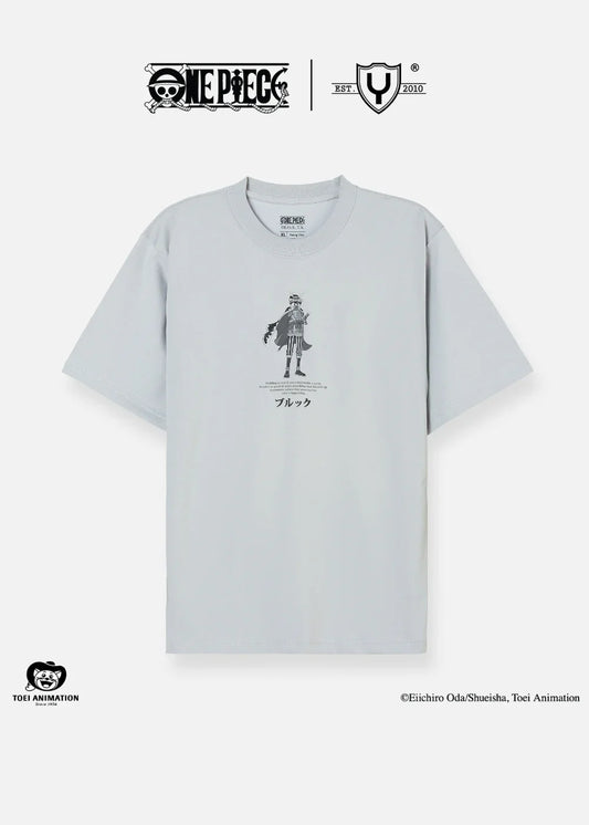 Áo Thun Tay Ngắn Cotton ONE PIECE-WANO 13 Xám - YaMe.vn