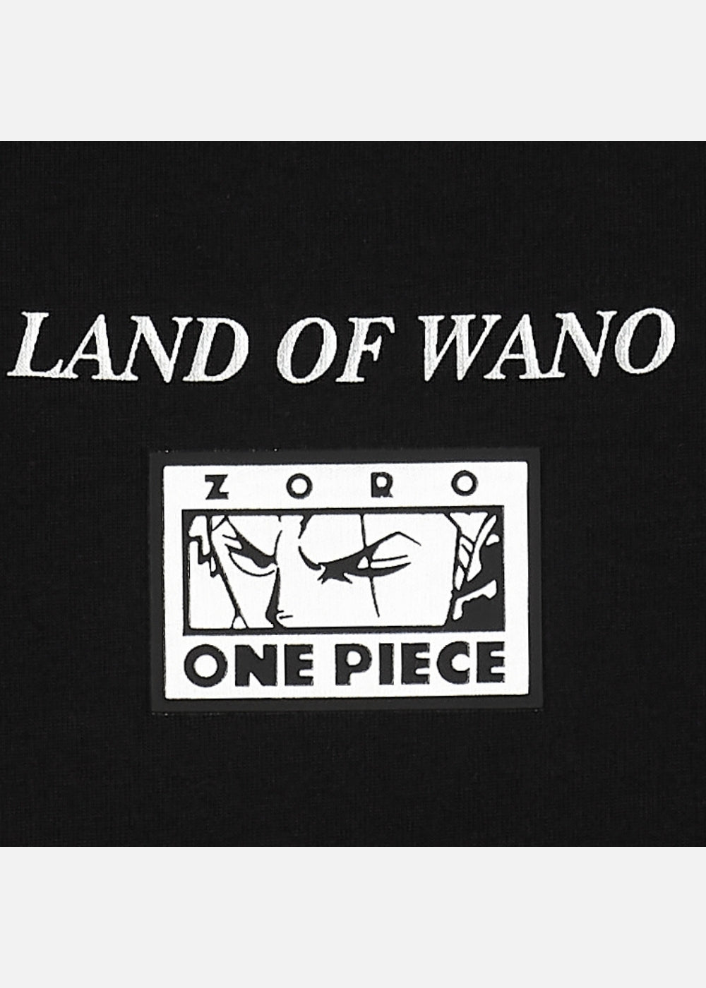 Áo Thun Tay Ngắn Cotton ONE PIECE-WANO 15 Đen