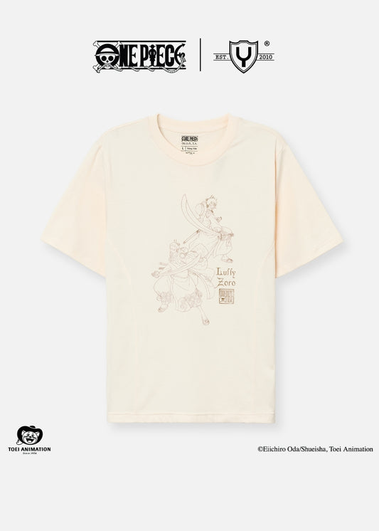 Áo Thun Tay Ngắn Cotton ONE PIECE-WANO 10 Kem