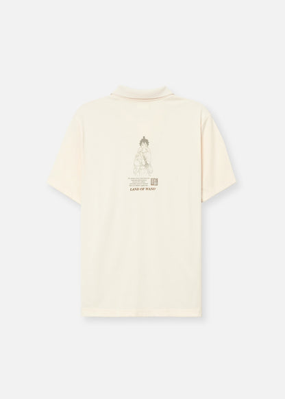 Áo Polo Cotton Thoáng Khí ONE PIECE-WANO 03 Kem