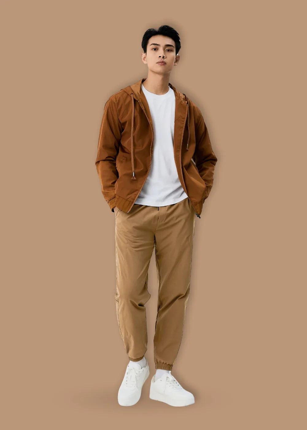 Quần Jogger Thun Sorona Mềm Mại Non Branded 41 Nâu Đậm - YaMe.vn