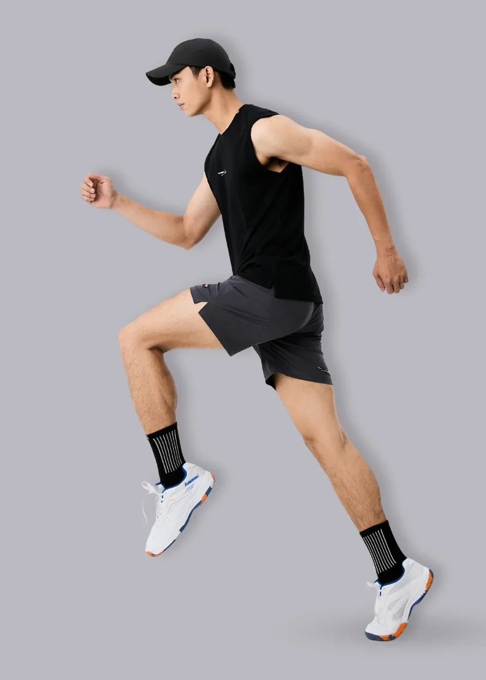 Quần Short Thể Thao Dù Nhẹ The Beginner 17 Xám Đậm - YaMe.vn