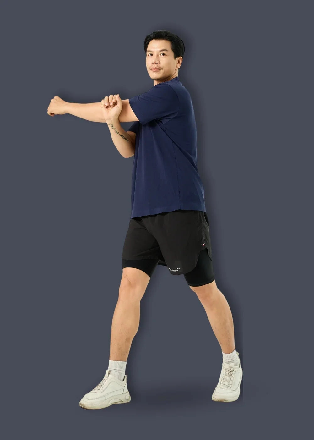 Áo Thun Flexcool Mát Lạnh The Minimalist 005 Xanh Dương Đậm - YaMe.vn