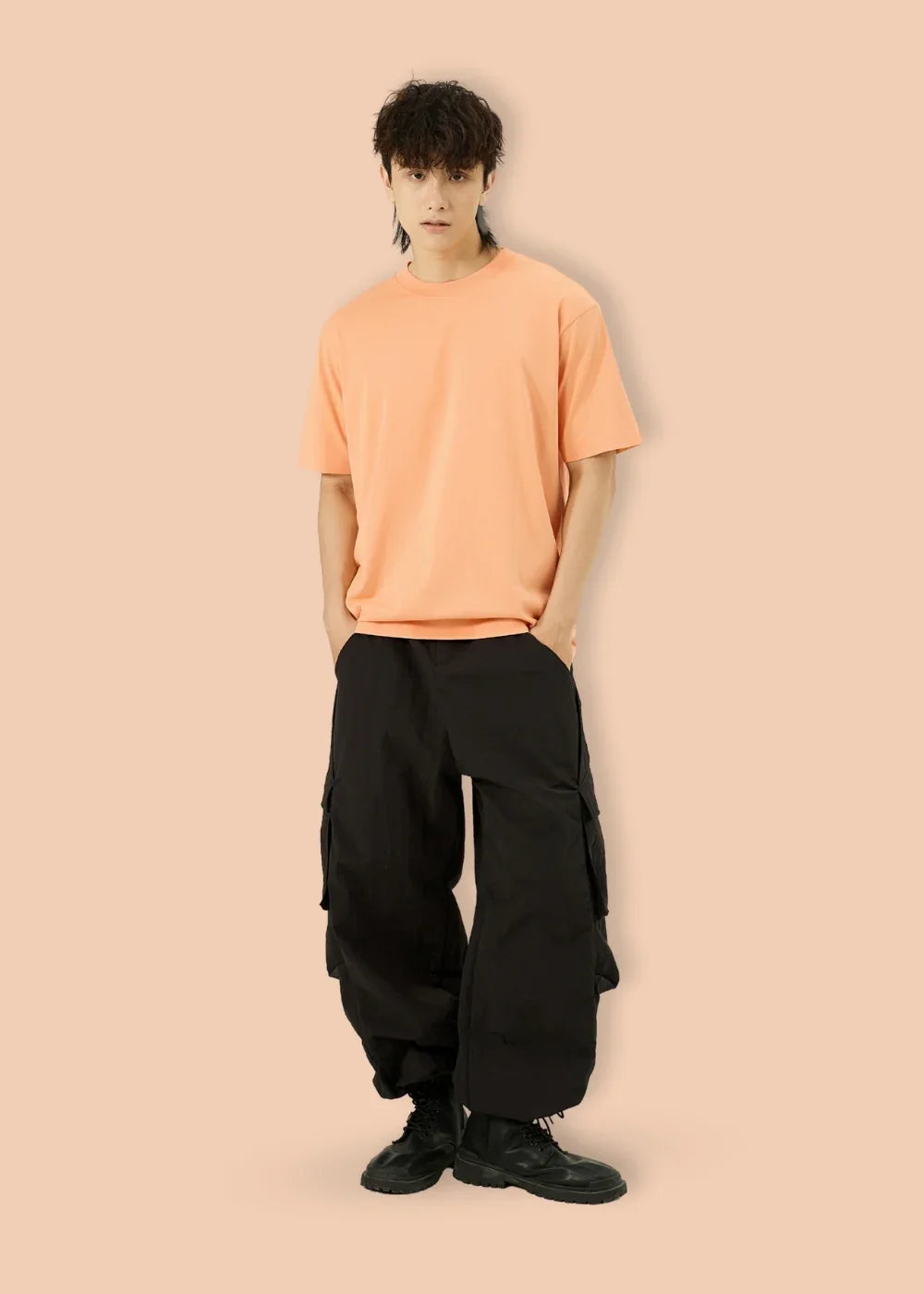 Áo Thun Flexcool Mát Lạnh The Minimalist 005 Cam Nhạt - YaMe.vn