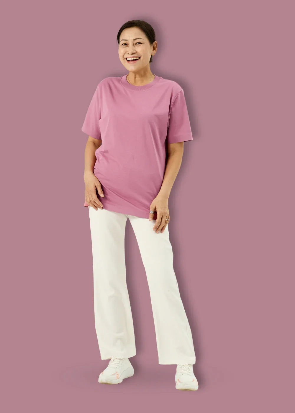 Áo Thun Flexcool Mát Lạnh The Minimalist 005 Hồng Đậm - YaMe.vn