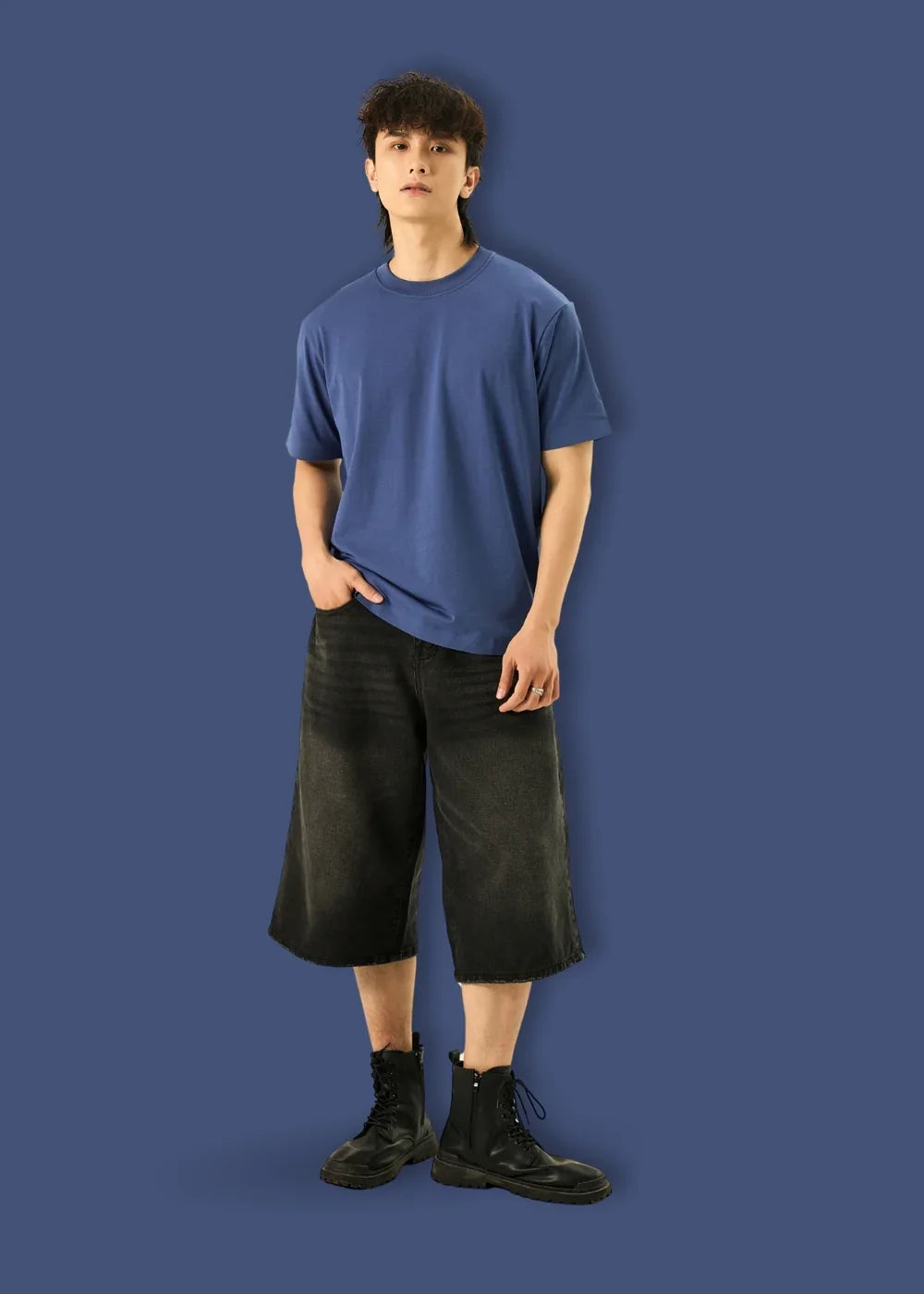 Áo Thun Flexcool Mát Lạnh The Minimalist 005 Xanh Dương - YaMe.vn