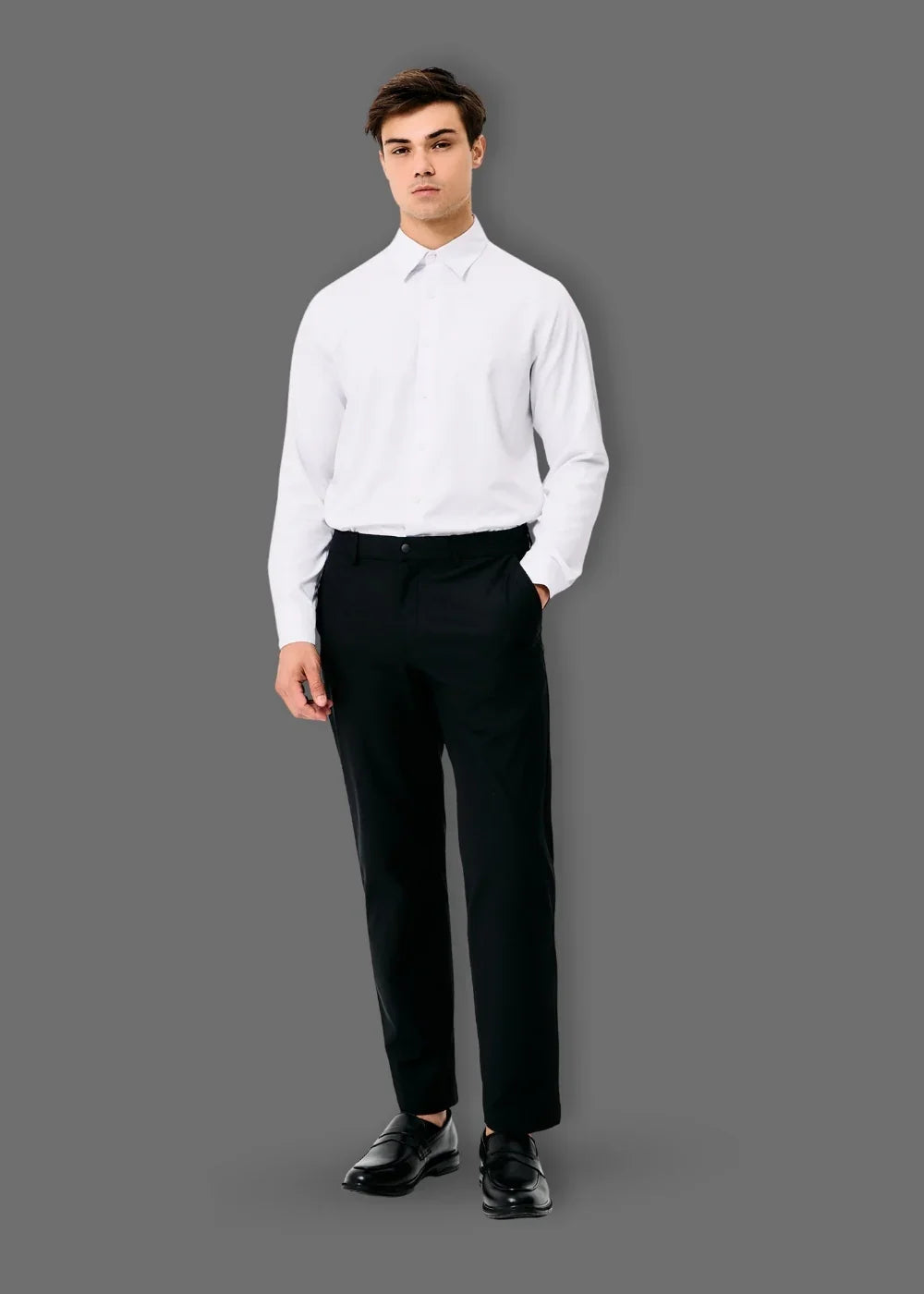 Quần Tây Smart Casual Ít Nhăn The CEO 018 Đen - YaMe.vn