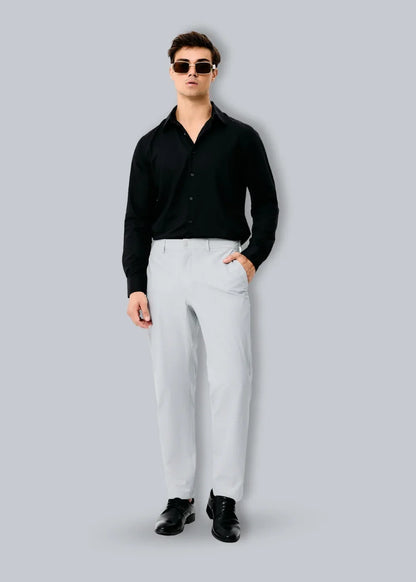 Quần Tây Smart Casual Ít Nhăn The CEO 018 Xám Nhạt - YaMe.vn