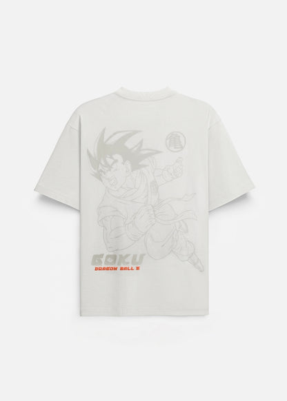 Áo Thun Tay Ngắn Cotton Dragon Ball Z 05 Xám Nhạt