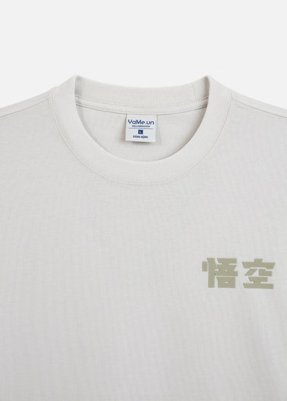 Áo Thun Tay Ngắn Cotton Dragon Ball Z 05 Xám Nhạt