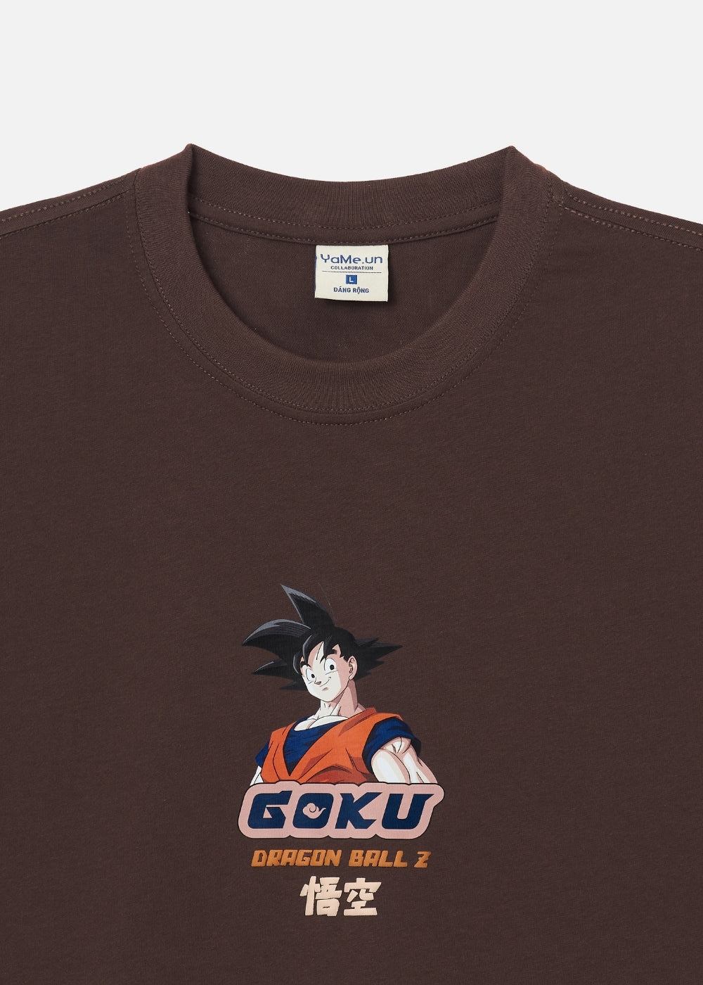 Áo Thun Dáng Rộng Tay Ngắn Dragon Ball Z 13 Nâu