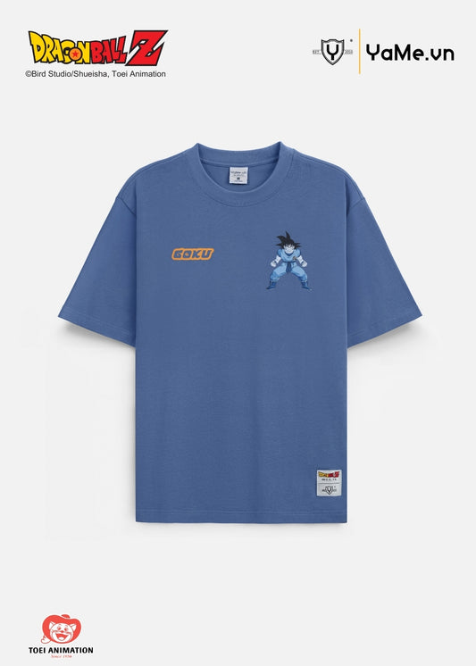 Áo Thun Tay Ngắn Cotton Dragon Ball Z 02 Xanh Đậm