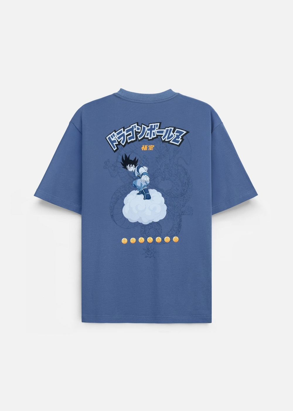 Áo Thun Tay Ngắn Cotton Dragon Ball Z 02 Xanh Đậm
