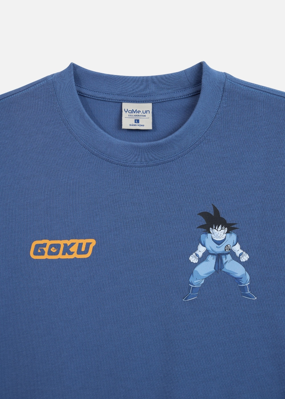 Áo Thun Tay Ngắn Cotton Dragon Ball Z 02 Xanh Đậm