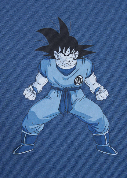 Áo Thun Tay Ngắn Cotton Dragon Ball Z 02 Xanh Đậm