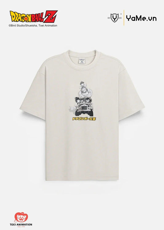 Áo Thun Tay Ngắn Cotton Dragon Ball Z 08Nâu Nhạt - YaMe.vn