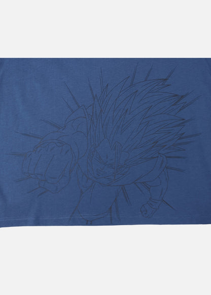 Áo Thun Tay Ngắn Cotton Dragon Ball Z 16 Xanh Đậm