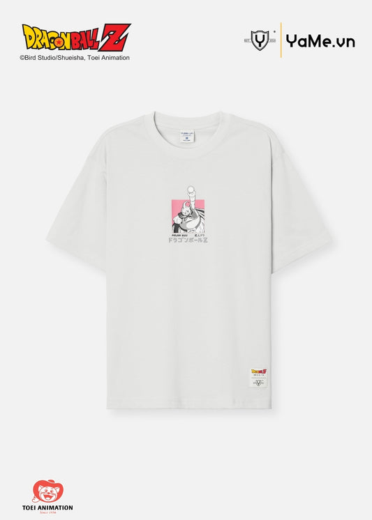 Áo Thun Tay Ngắn Cotton Dragon Ball Z 21 Xám Nhạt