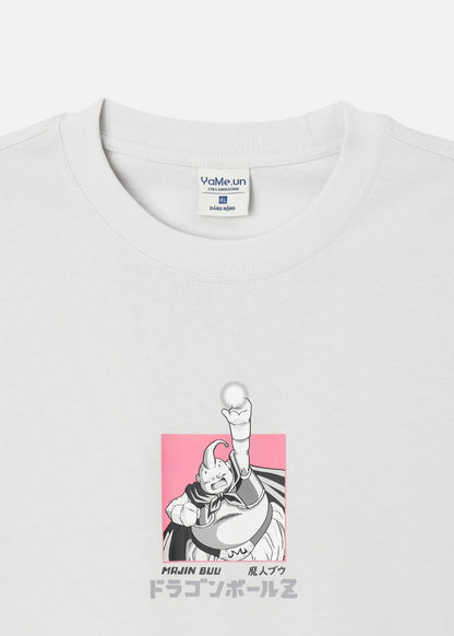 Áo Thun Tay Ngắn Cotton Dragon Ball Z 21 Xám Nhạt