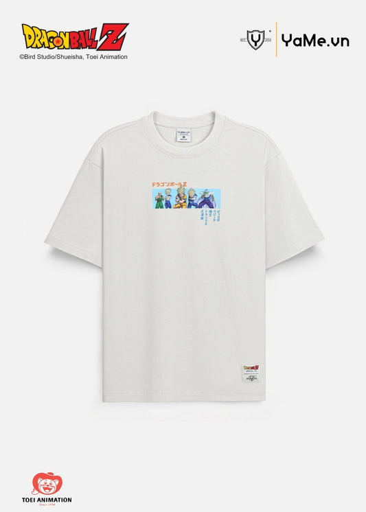 Áo Thun Tay Ngắn Cotton Dragon Ball Z 12 Xám Nhạt