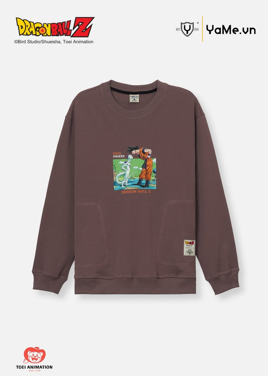 Áo Thun Sweater Cotton Dragon Ball Z 11 Nâu