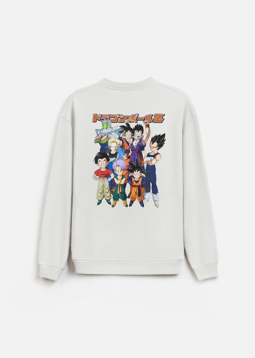 Áo Thun Sweater Cotton Dragon Ball Z 22 Xám Nhạt