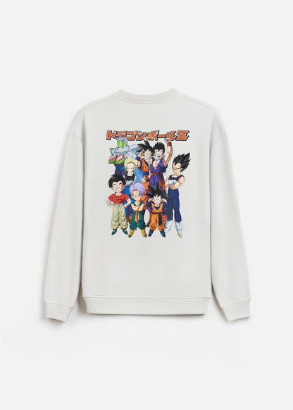Áo Thun Sweater Cotton Dragon Ball Z 22 Xám Nhạt