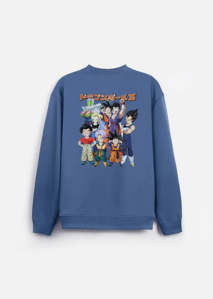 Áo Thun Sweater Cotton Dragon Ball Z 22 Xanh Đậm