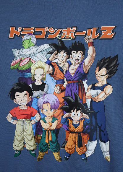 Áo Thun Sweater Cotton Dragon Ball Z 22 Xanh Đậm
