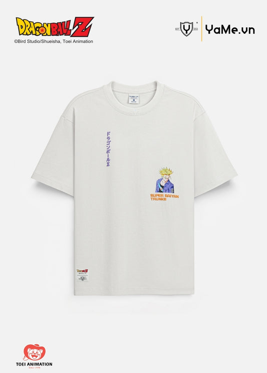 Áo Thun Tay Ngắn Cotton Dragon Ball Z 14 Xám Nhạt