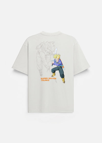 Áo Thun Tay Ngắn Cotton Dragon Ball Z 14 Xám Nhạt
