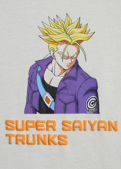 Áo Thun Tay Ngắn Cotton Dragon Ball Z 14 Xám Nhạt