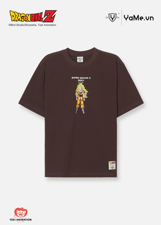 Áo Thun Tay Ngắn Cotton Dragon Ball Z 15 Nâu