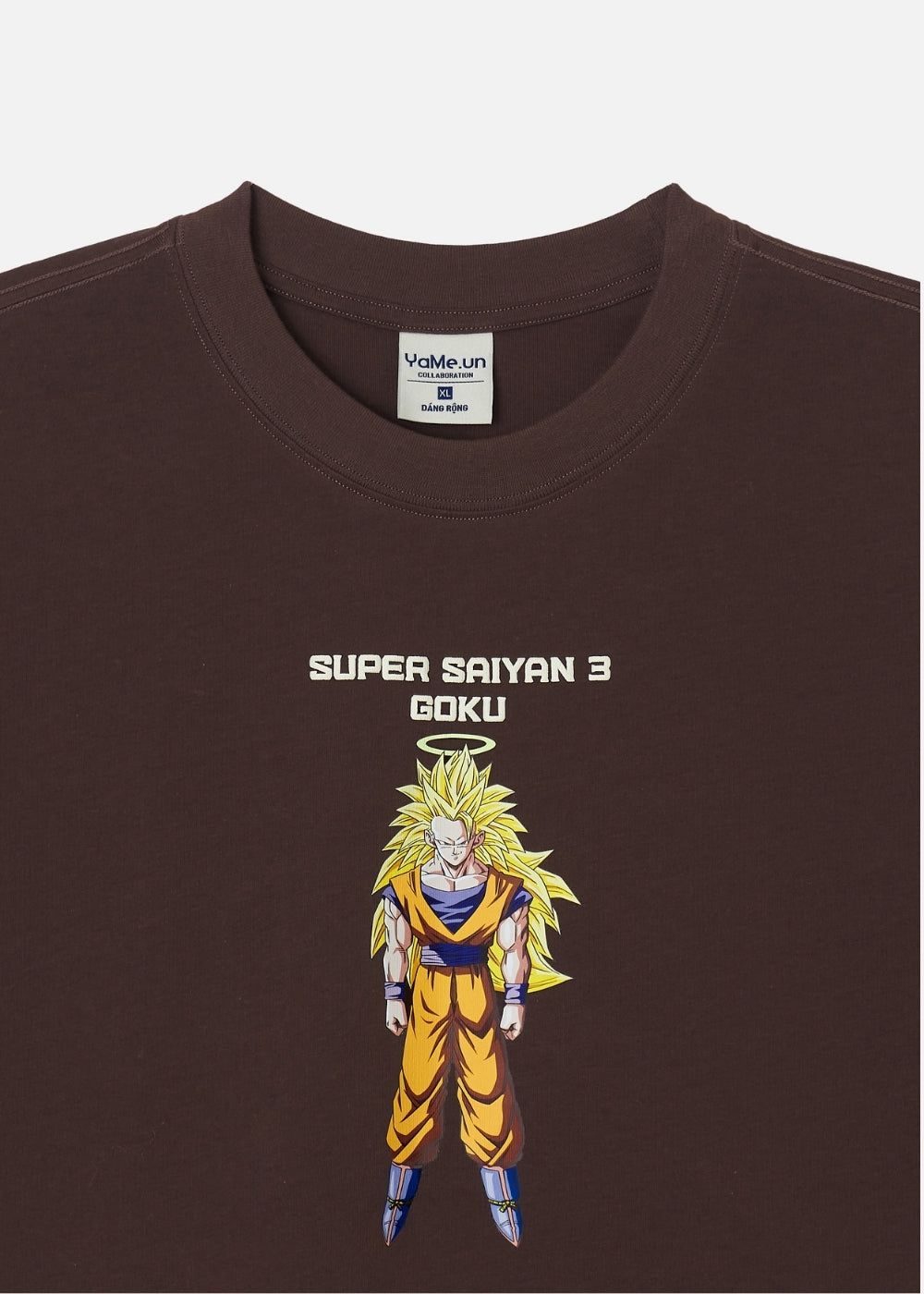 Áo Thun Tay Ngắn Cotton Dragon Ball Z 15 Nâu