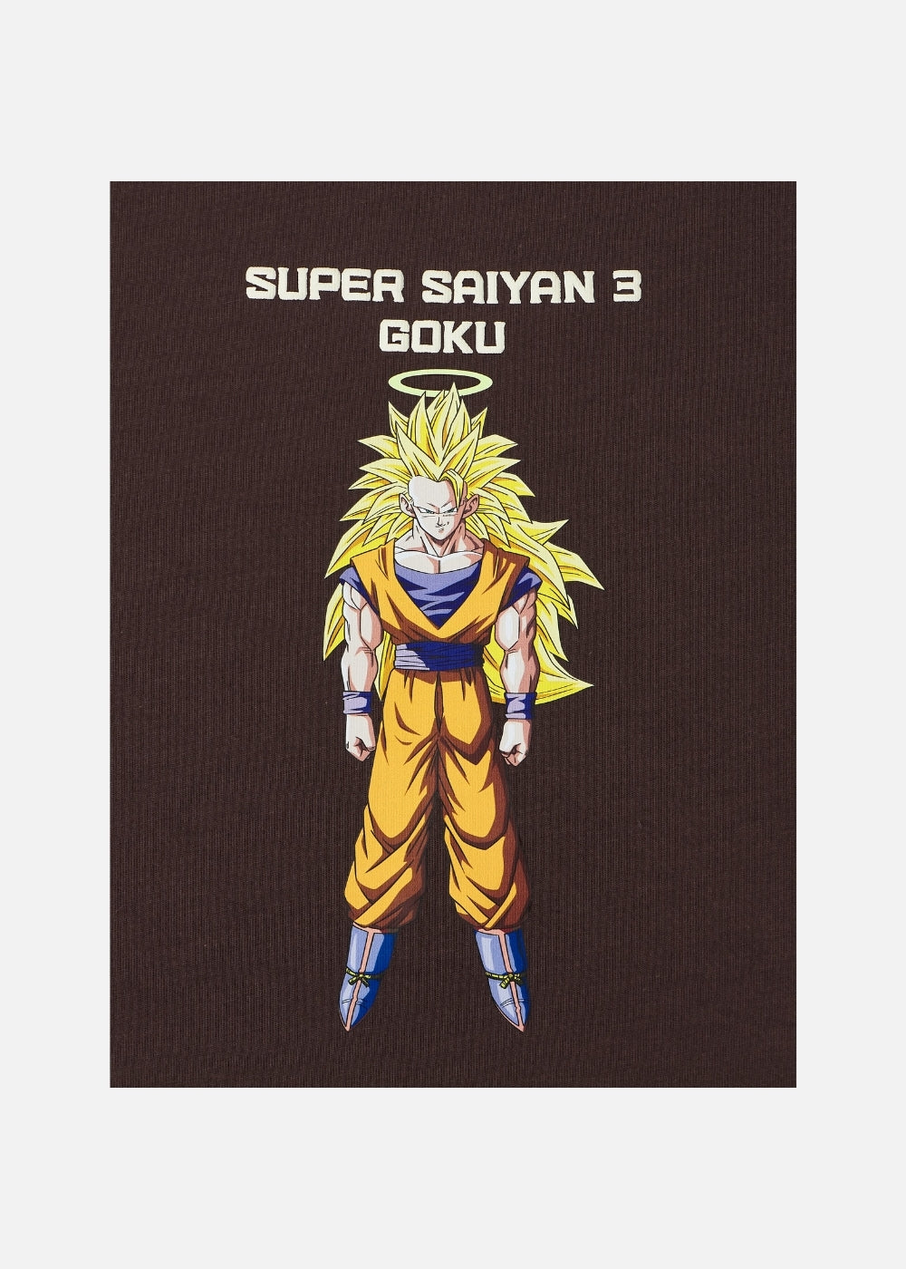 Áo Thun Tay Ngắn Cotton Dragon Ball Z 15 Nâu