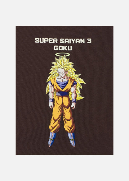 Áo Thun Tay Ngắn Cotton Dragon Ball Z 15 Nâu