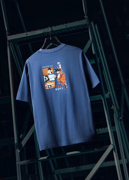 Áo Thun Tay Ngắn Cotton Dragon Ball Z 06 Xanh Đậm