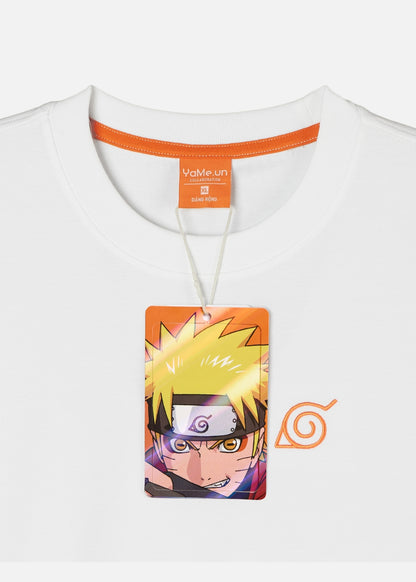 Áo Thun Tay Ngắn Thermo Mesh Mềm Mịn Naruto 45 Trắng