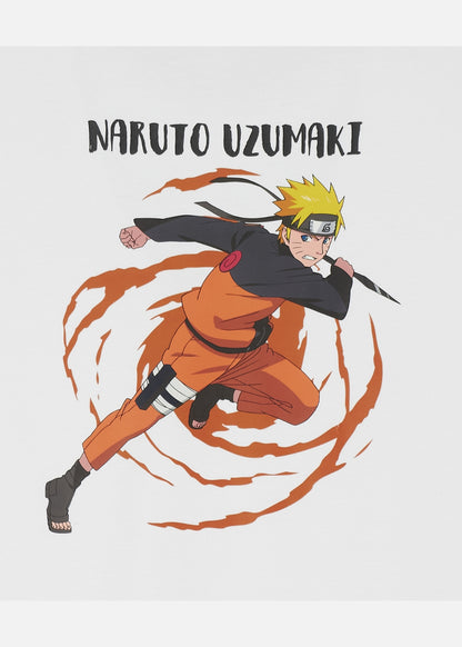 Áo Thun Tay Ngắn Thermo Mesh Mềm Mịn Naruto 45 Trắng