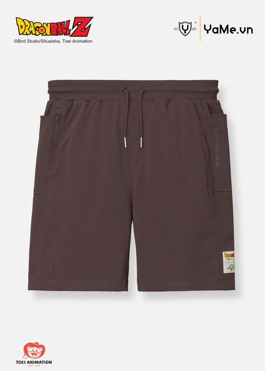 Quần Short Thun Cotton Single Dragon Ball Z 25 Nâu