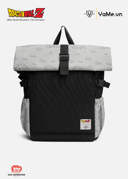Balo Essential Họa Tiết Rolltop Niều Ngăn Dragon Ball Z 33 Đen Be